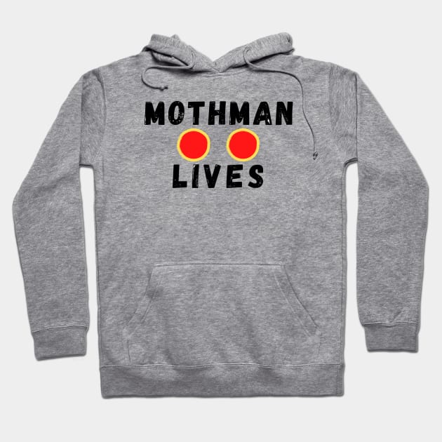 Mothman Lives - Black Hoodie by KoreDemeter14